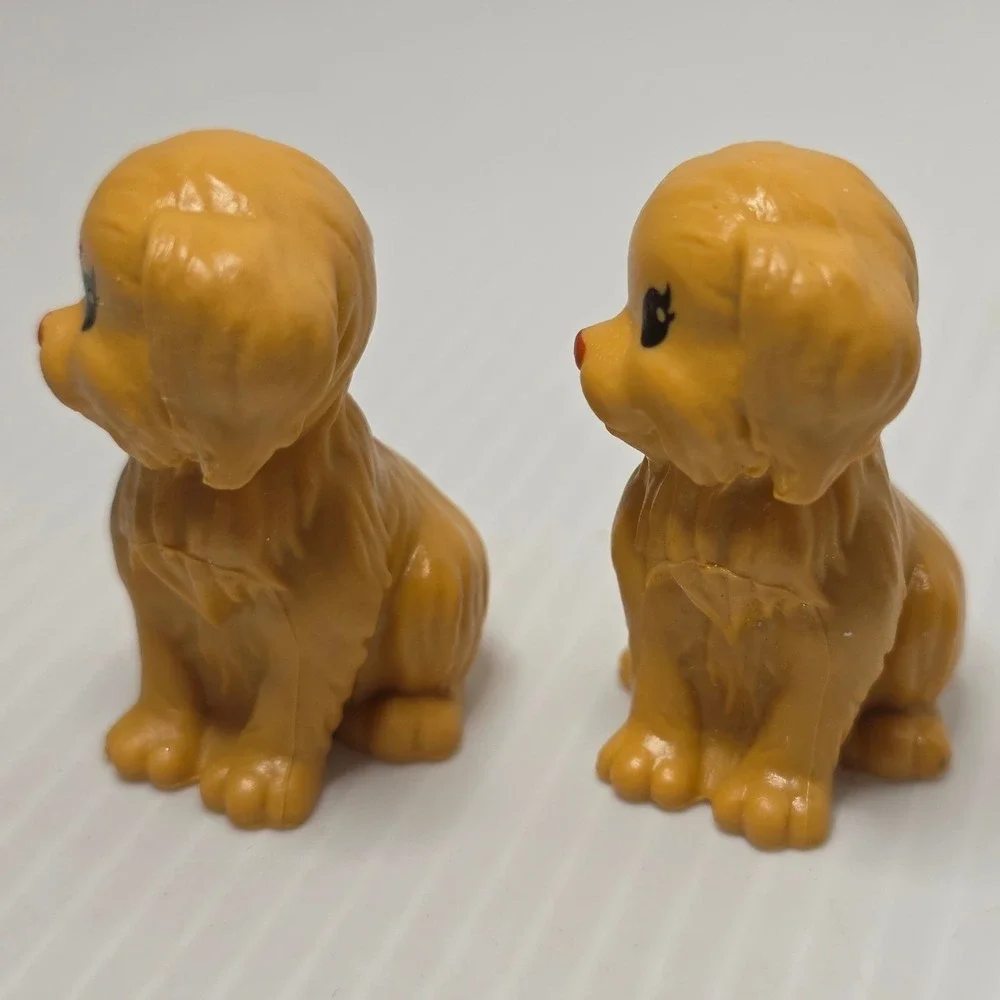 Mattel Barbie Puppy Dog Figures Set of‎ 4 Tan Golden Fair Vintage Accessory